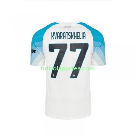 Camiseta SSC Napoli Face Game Kvaratskhelia 77 Primera Equipación 2022/2023